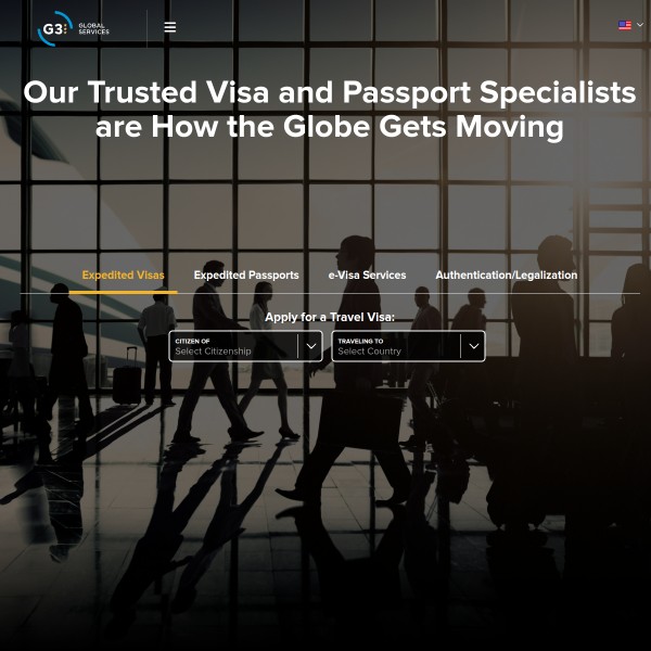 G3 Global Services homepage screenshot