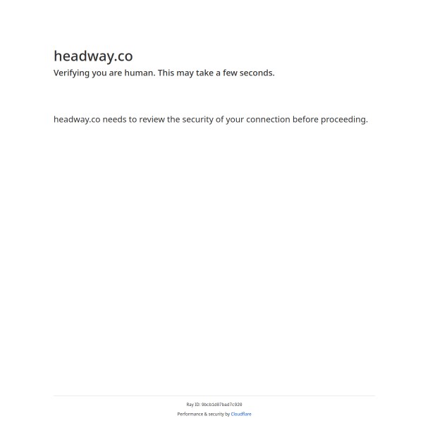Headway homepage screenshot