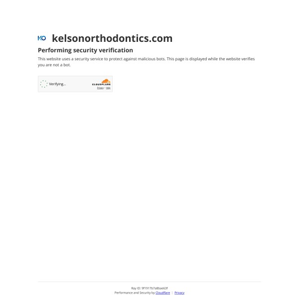Kelson Orthodontics homepage screenshot