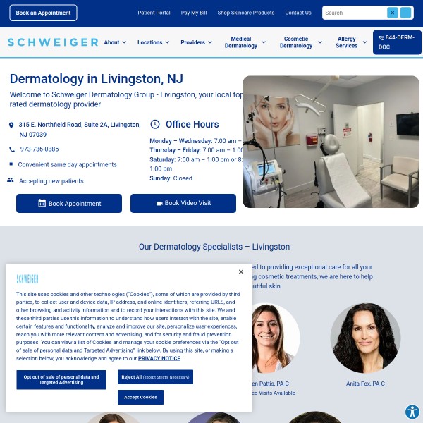 Livingston homepage screenshot