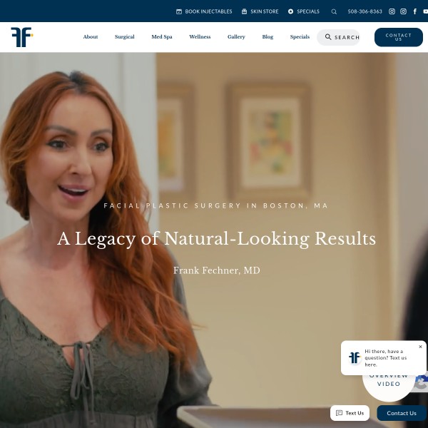 Fechner MD PLASTIC SURGERY & MEDICAL SPA homepage screenshot