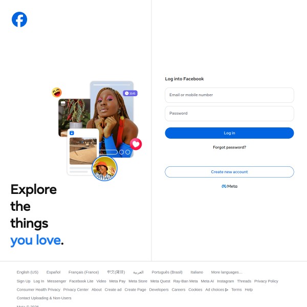 Facebook Advertising homepage screenshot