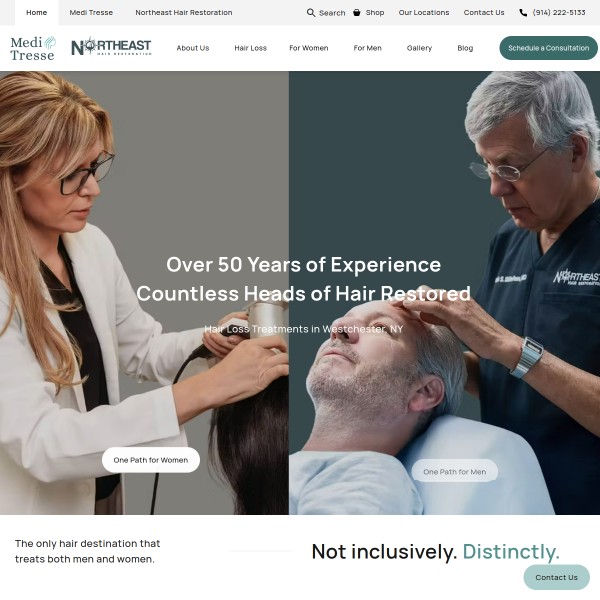 Medi Tresse Westchester - Female Hair Loss Experts homepage screenshot