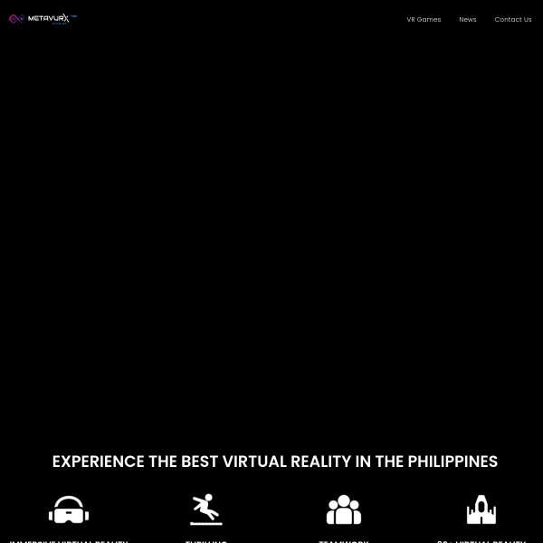 Metavurx VR homepage screenshot