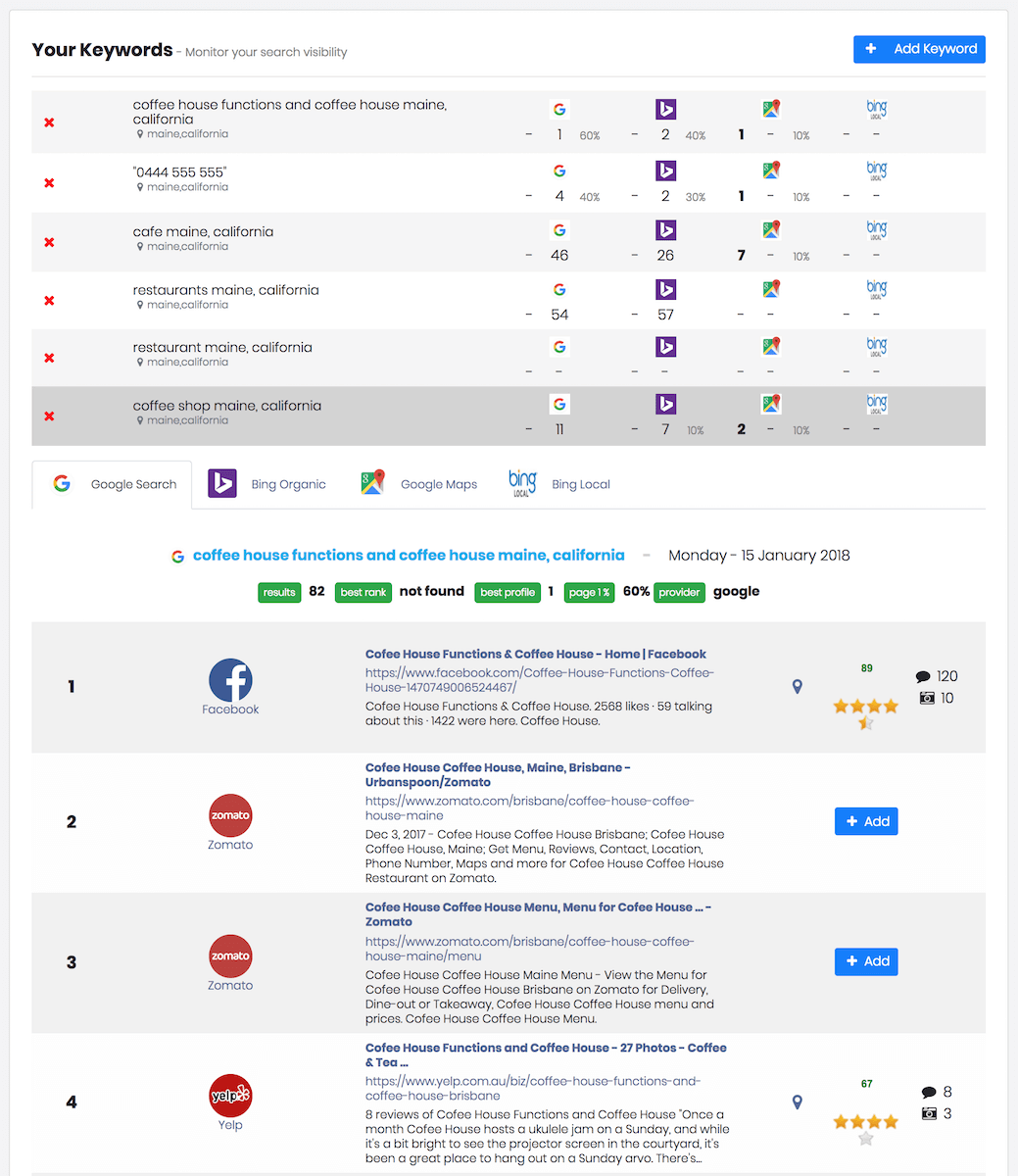 Search Engine Marketing screenshot
