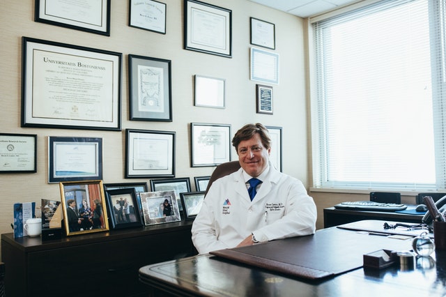 doctor in office