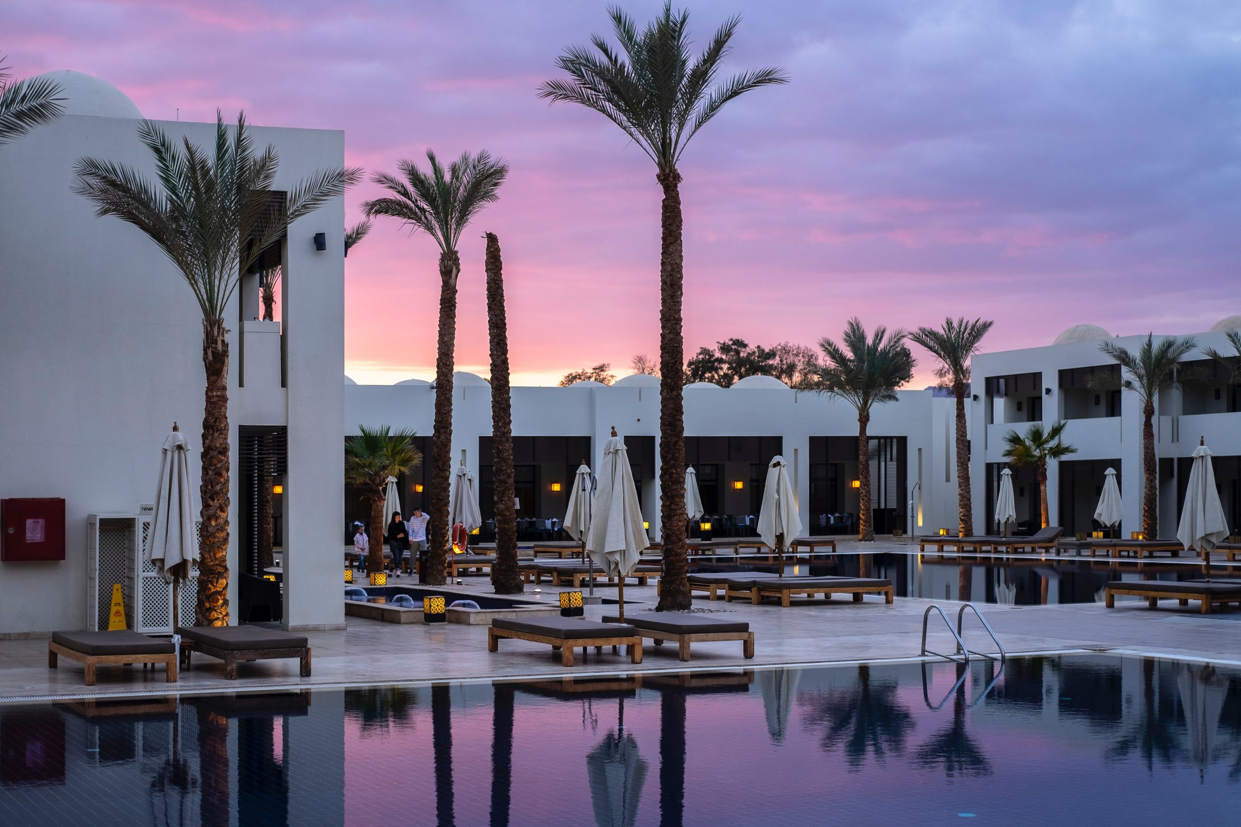 Resort by pool